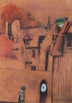 The Blue Bulb - Contemporary, Surrealism, Mix media, Late 20th Century