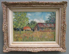 
Landscape in Provence, France
 Impressionist oil on board circa 1948