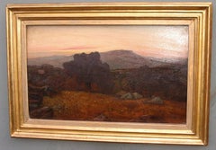 ' Sunset at Agregento, Sicily' oil circa 1890