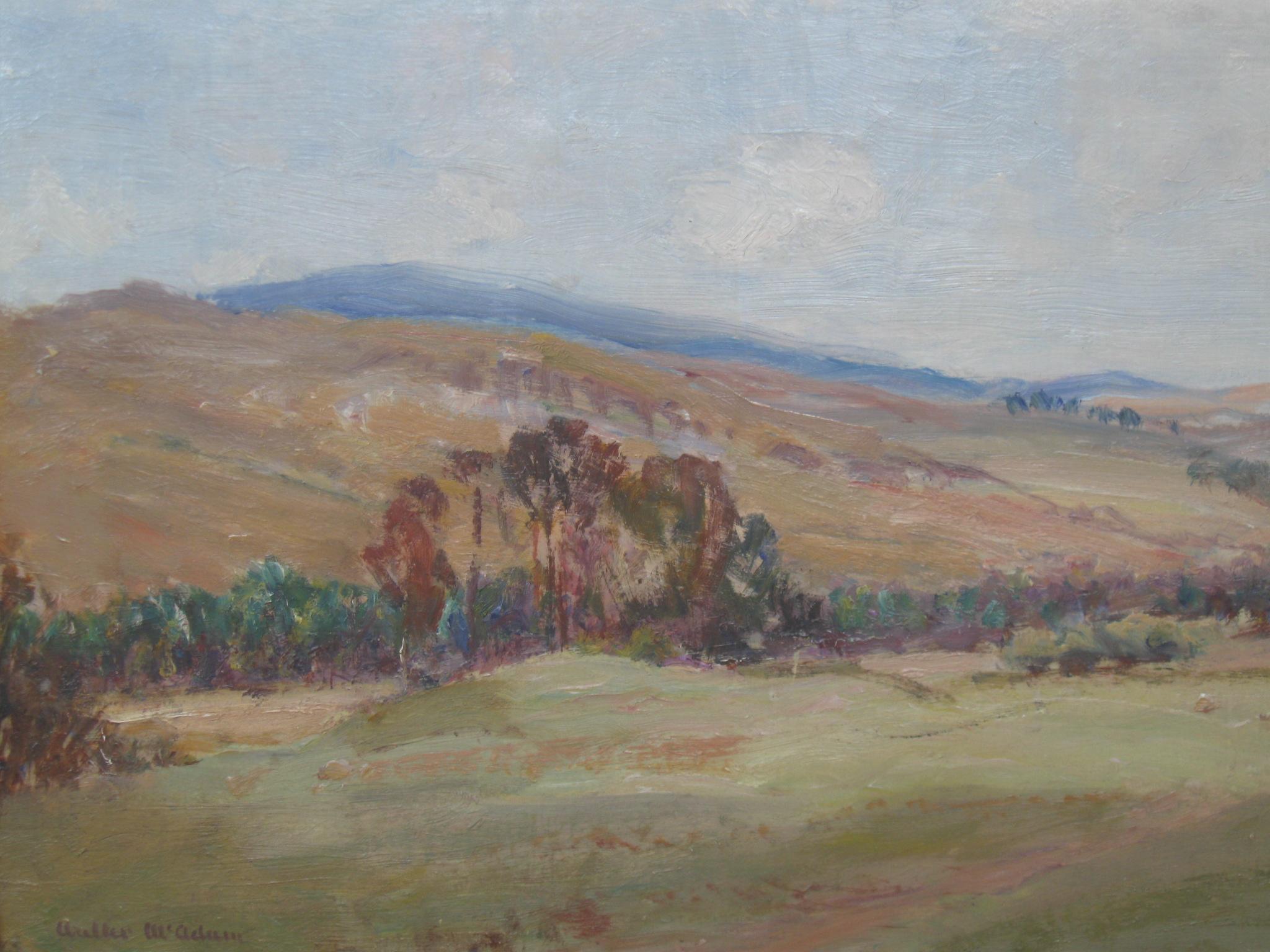 Open Landscape Plein Air Impressionist oil on canvas circa 1910 1