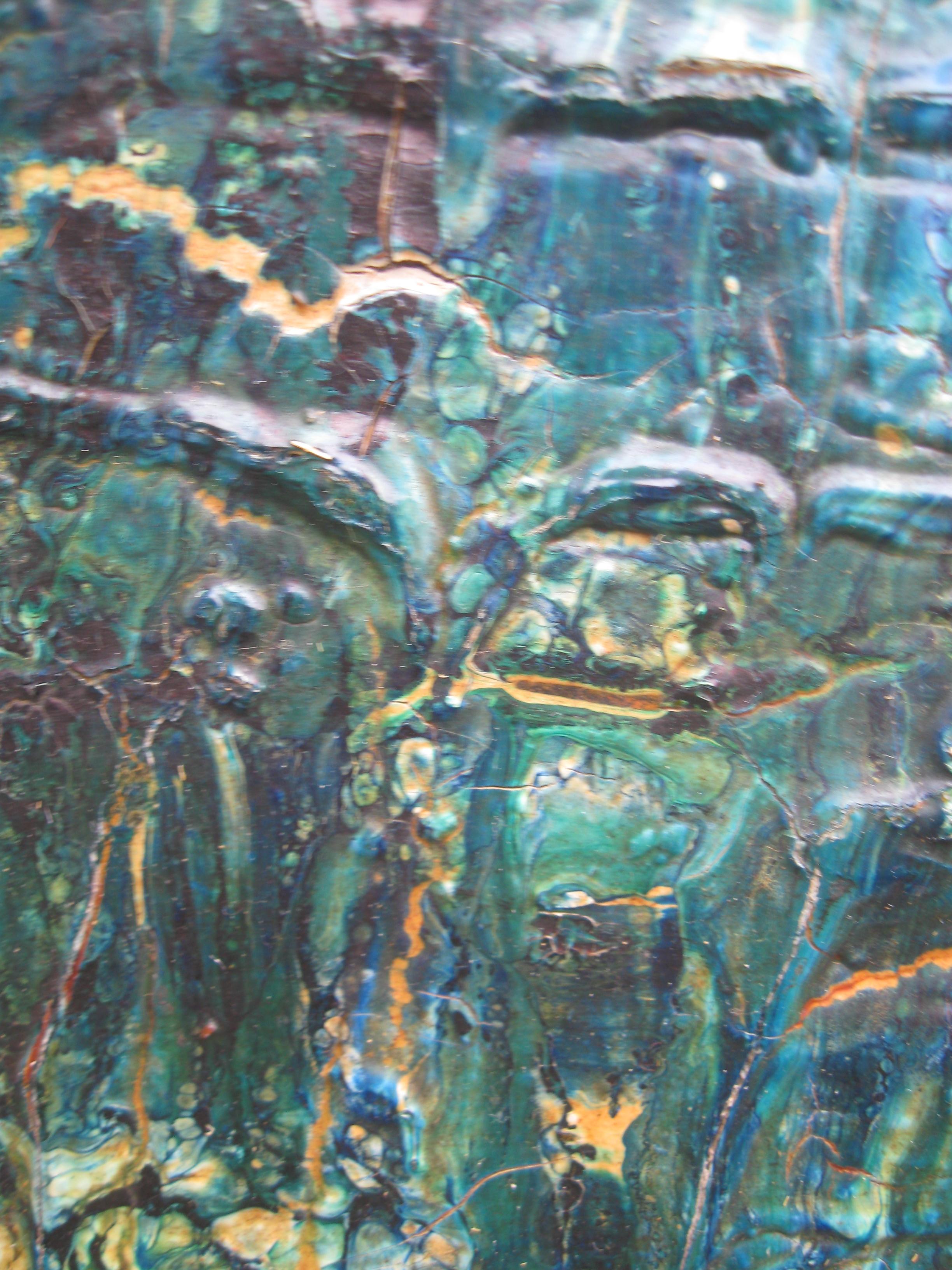 Grande huile expressionniste abstraite du XXe siècle, datant d'environ 1975 en vente 5