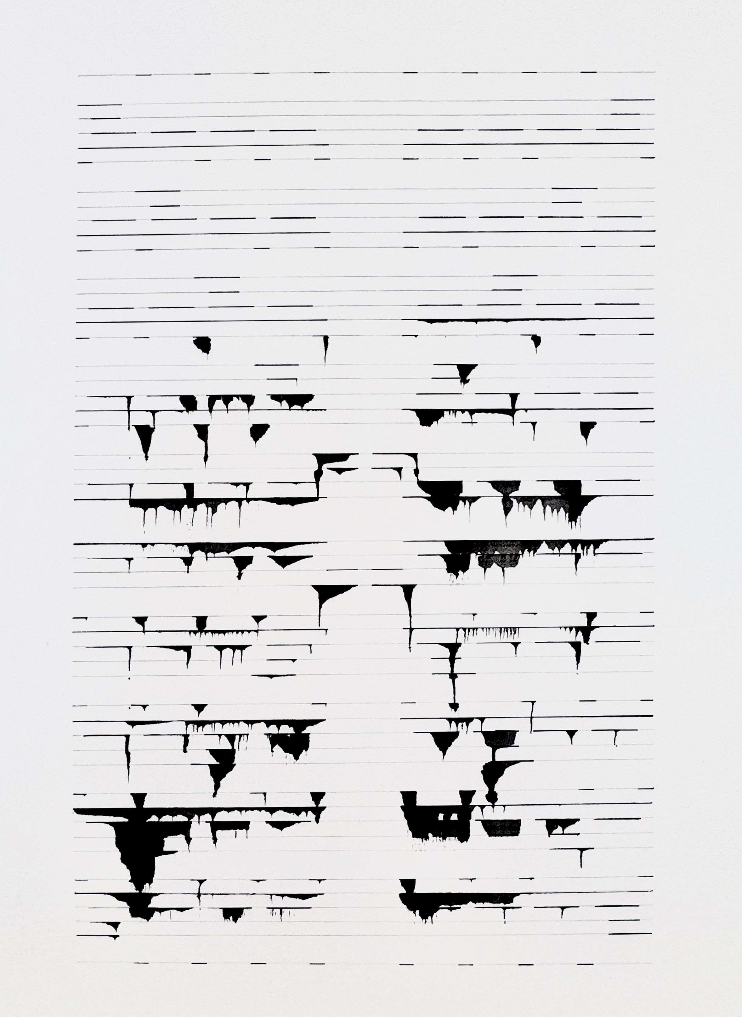 Set aus zehn abstrakten Tuschezeichnungen von David Knudsvig, Cteno Drawings  im Angebot 1