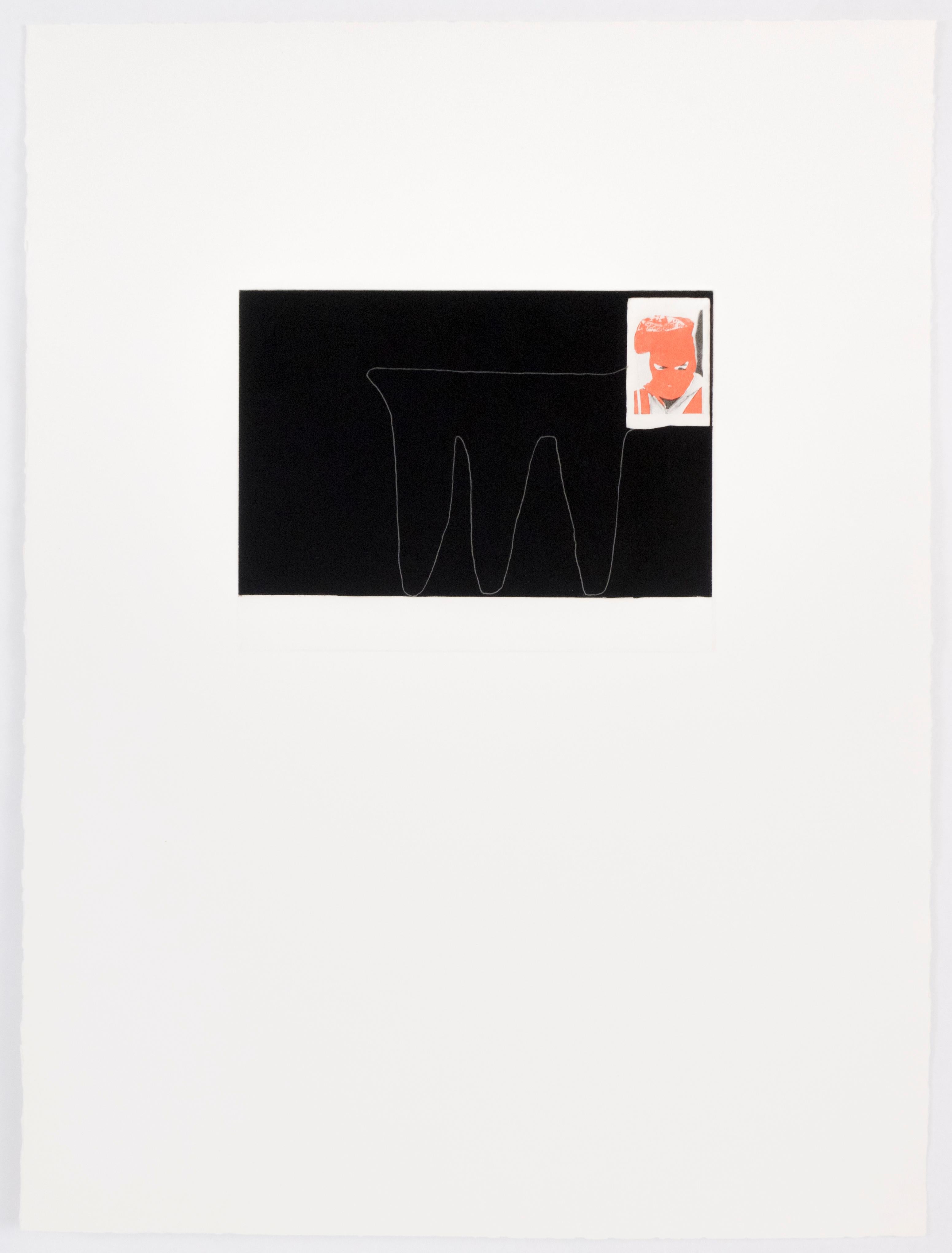 Six Aquatints (set of 6 prints): figurative minimalist black and white geometric 4