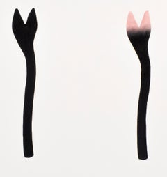 Six Aquatints (set of 6 prints): figurative minimalist black and white geometric