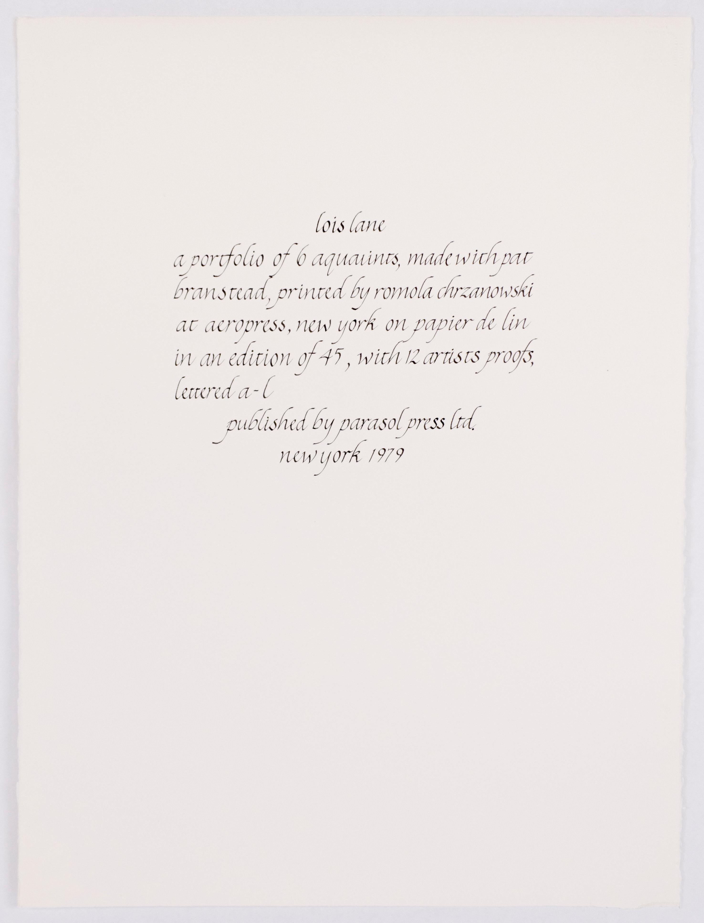 Six Aquatints (set of 6 prints): figurative minimalist black and white geometric 6