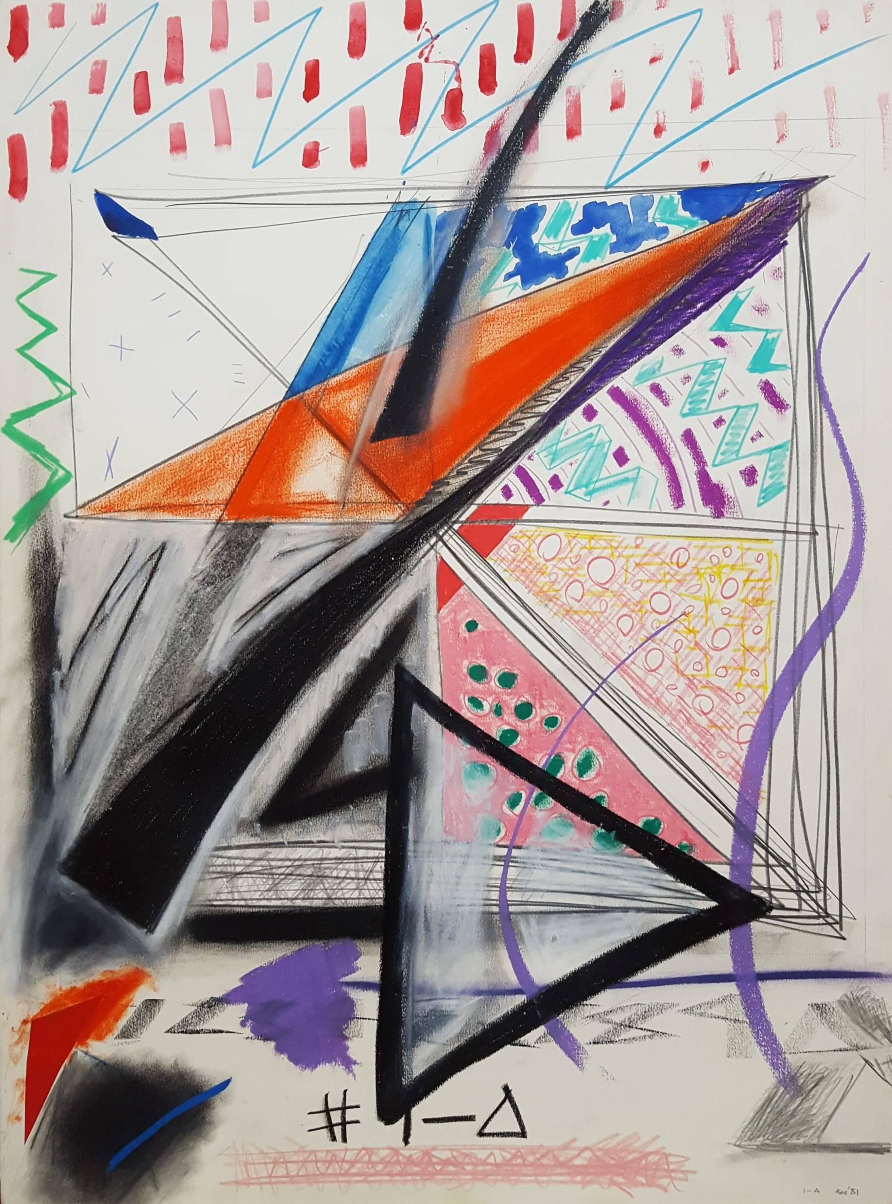 Kazuhide Yamazaki Abstract Drawing - 1 - △ (One - Triangle)