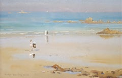 Antique Beach Scene