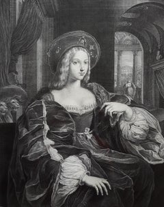 Portrait de Jeanne d'Arragon Reine de Sicile (Reine de Sicile)