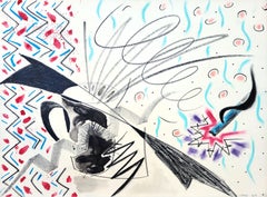 Untitled /// Contemporary Abstract Geometric Pop Art Rolling Stones Pastel Art