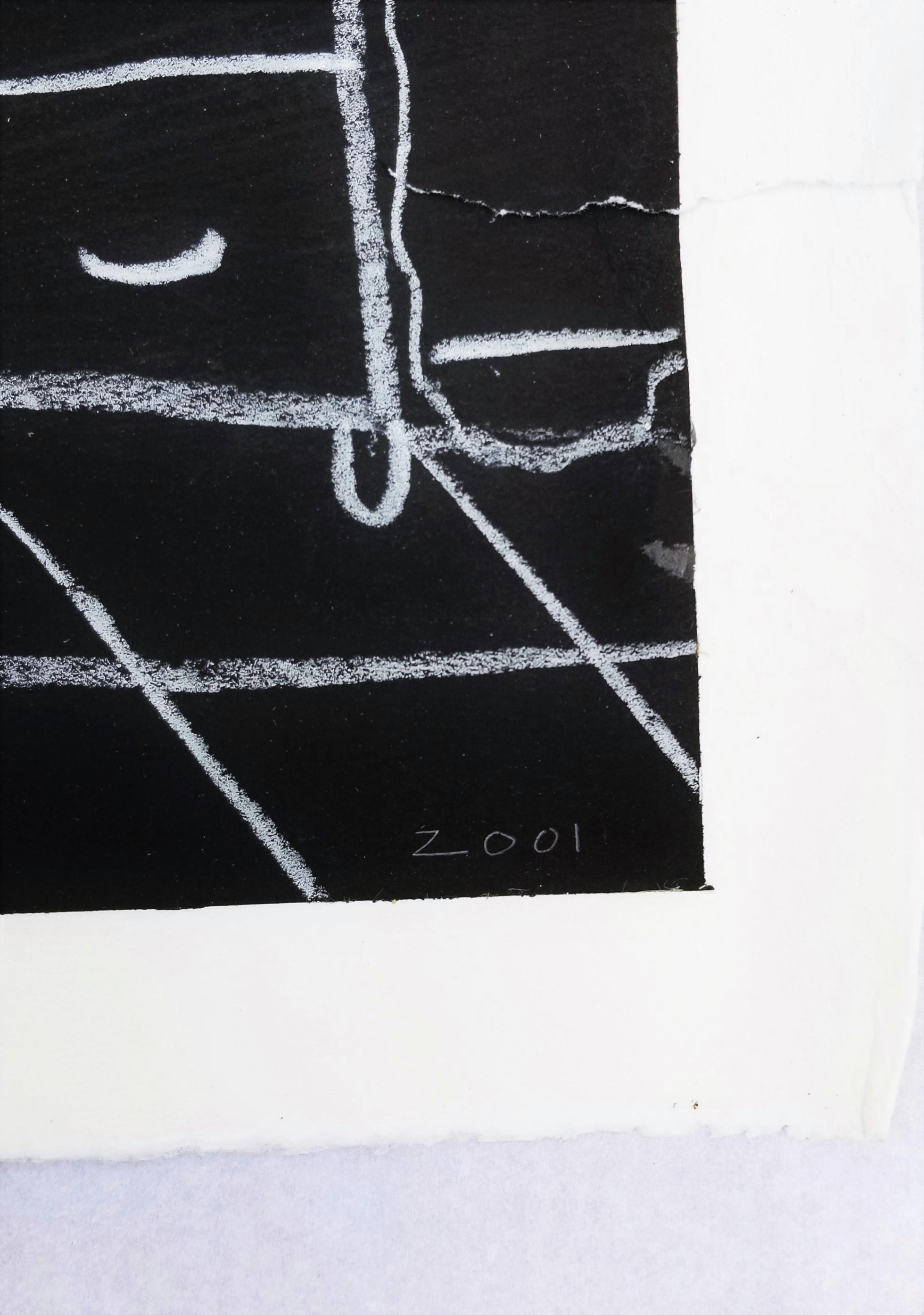The Apartment Building /// Contemporary Drawing City Scape Schwarz-Weiß im Angebot 5