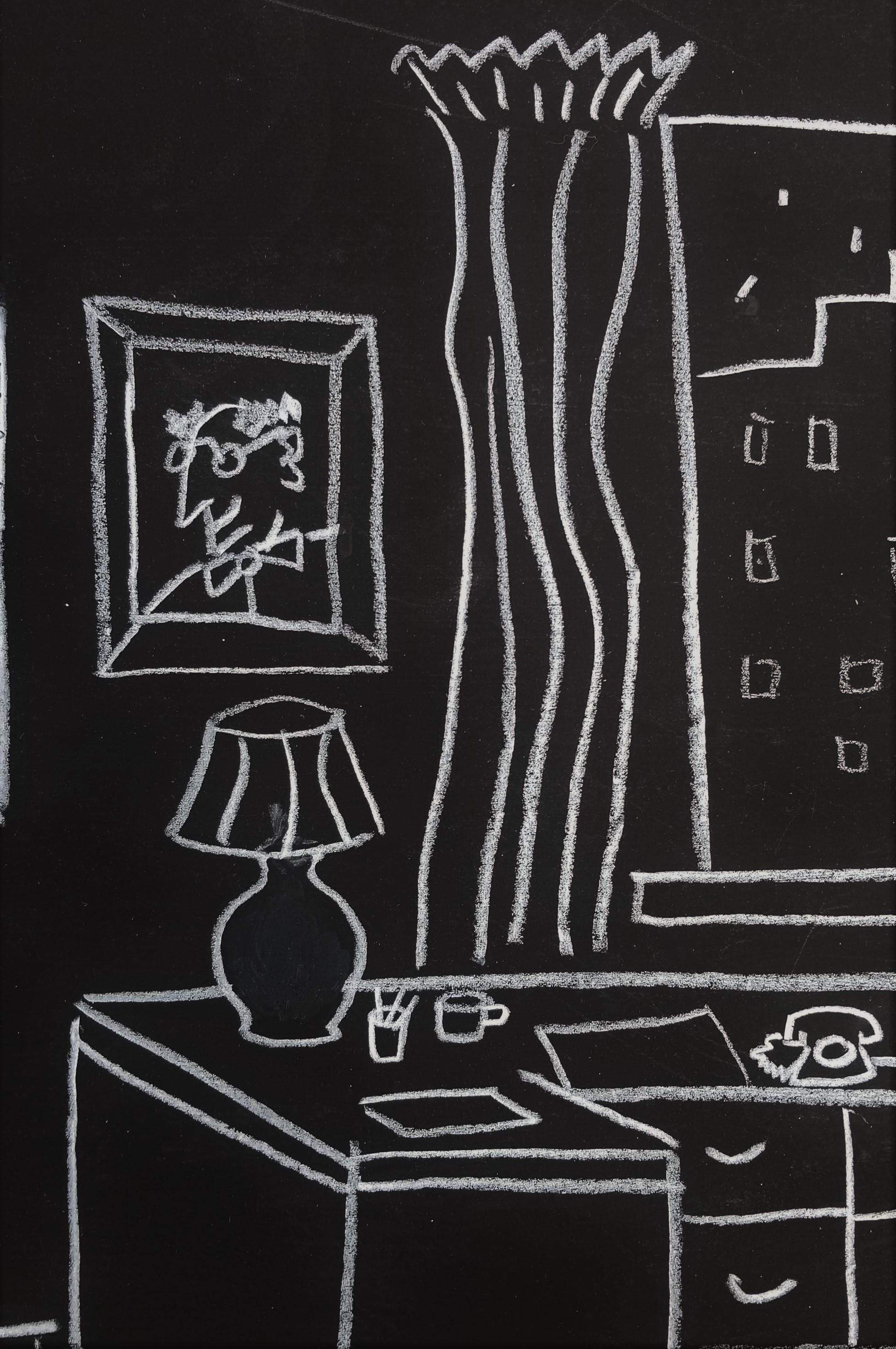 The Apartment Building /// Contemporary Drawing City Scape Schwarz-Weiß im Angebot 10