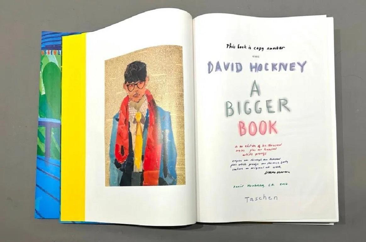 A Bigger Book /// David Hockney Huge Art Book with Stand Contemporary British 4