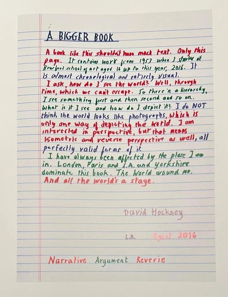 A Bigger Book /// David Hockney Huge Art Book with Stand Contemporary British 5