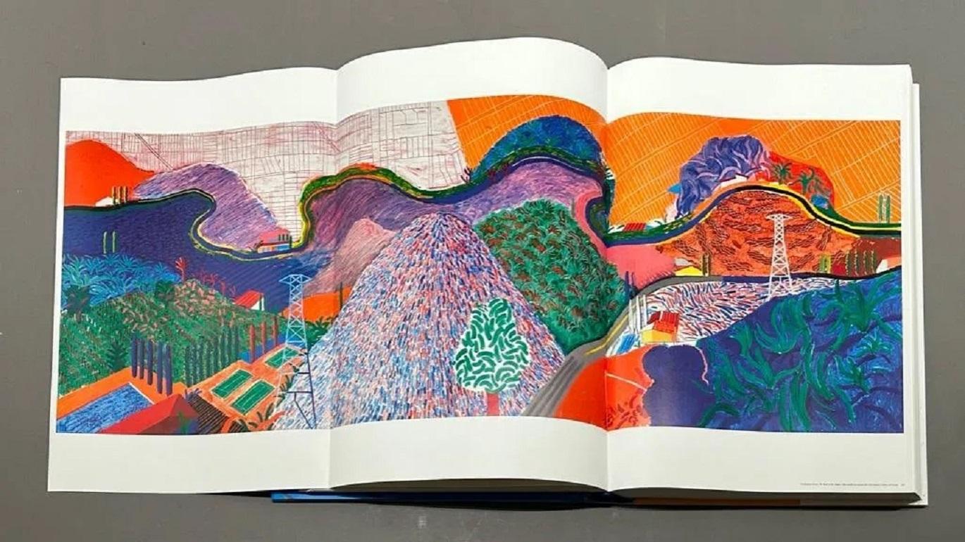 A Bigger Book /// David Hockney Huge Art Book with Stand Contemporary British 13