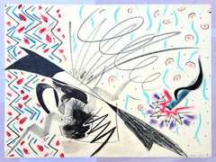 Untitled /// Contemporary Abstract Geometric Pop Art Rolling Stones Pastel Art