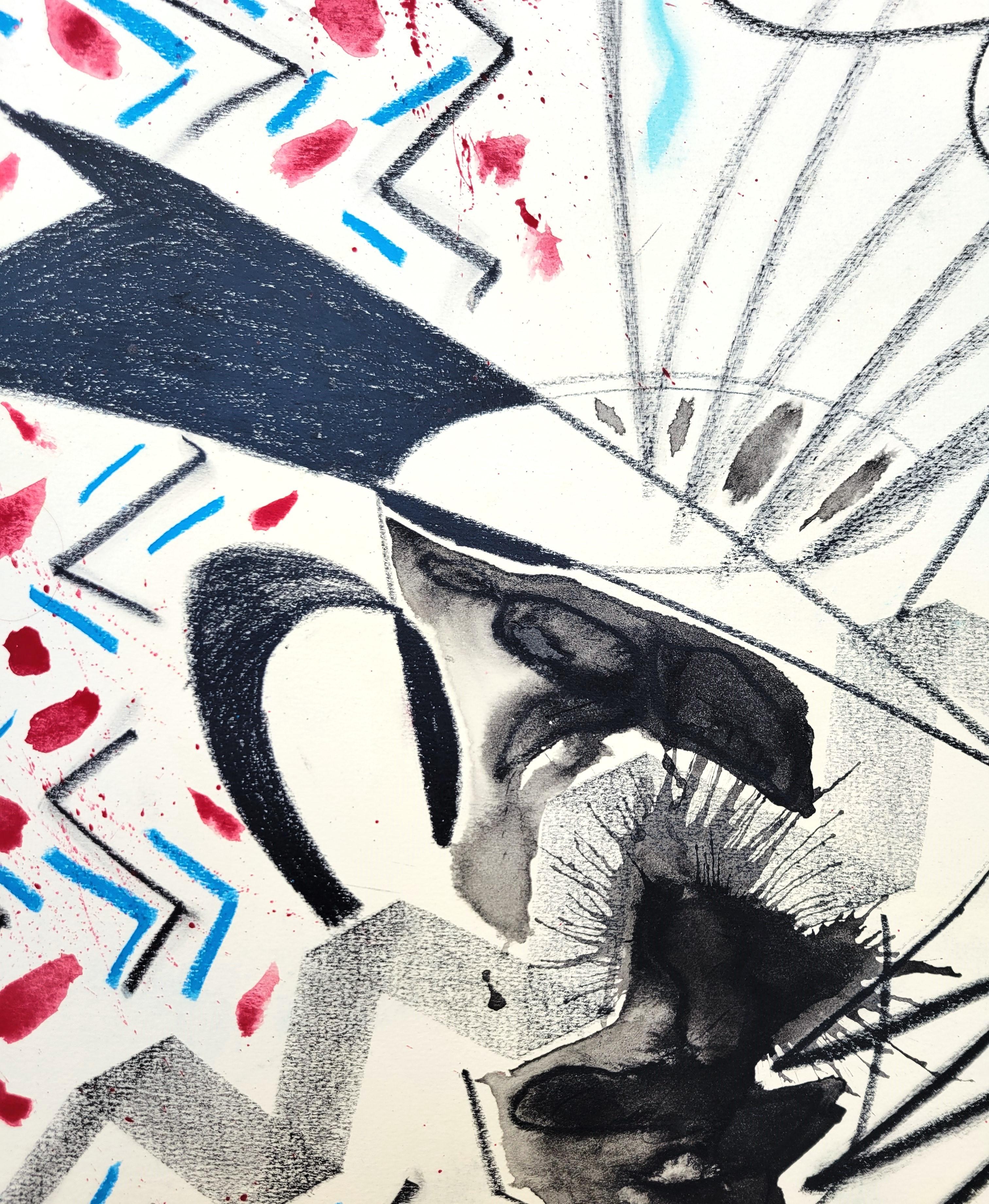 Ohne Titel /// Contemporary Abstract Geometric Pop Art Rolling Stones Pastel Art im Angebot 7