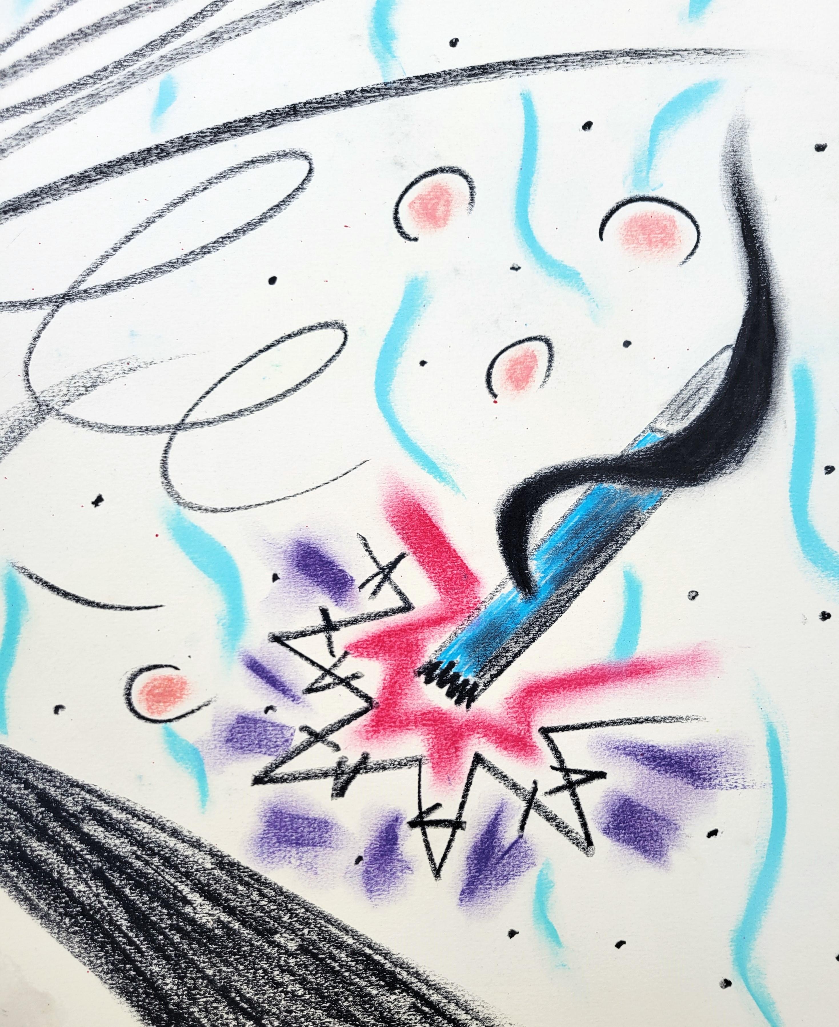 Ohne Titel /// Contemporary Abstract Geometric Pop Art Rolling Stones Pastel Art im Angebot 9