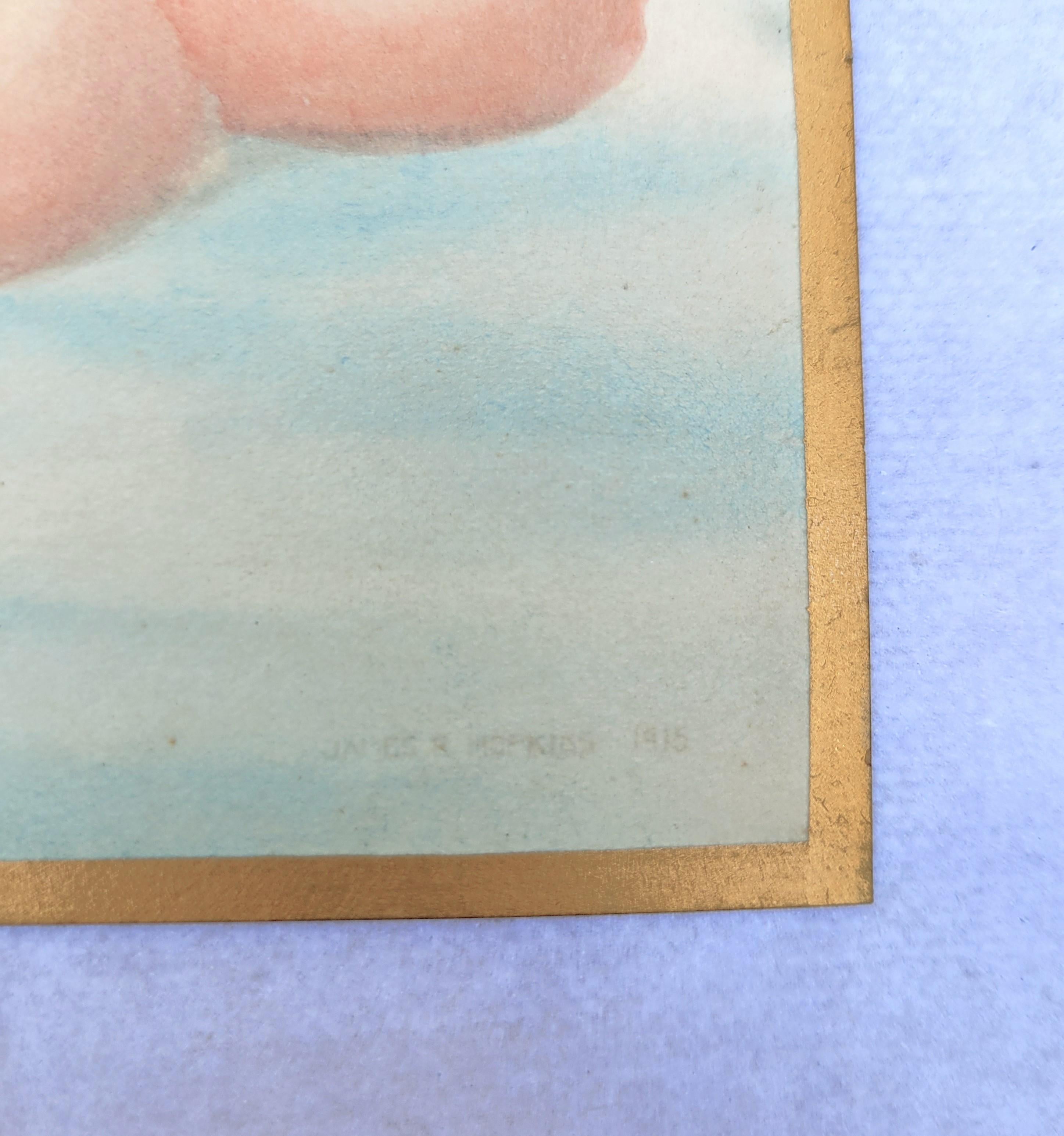 Poisson d'or /// James Roy Hopkins Intérieur nu Papier peint aquarelle Henri Matisse en vente 9