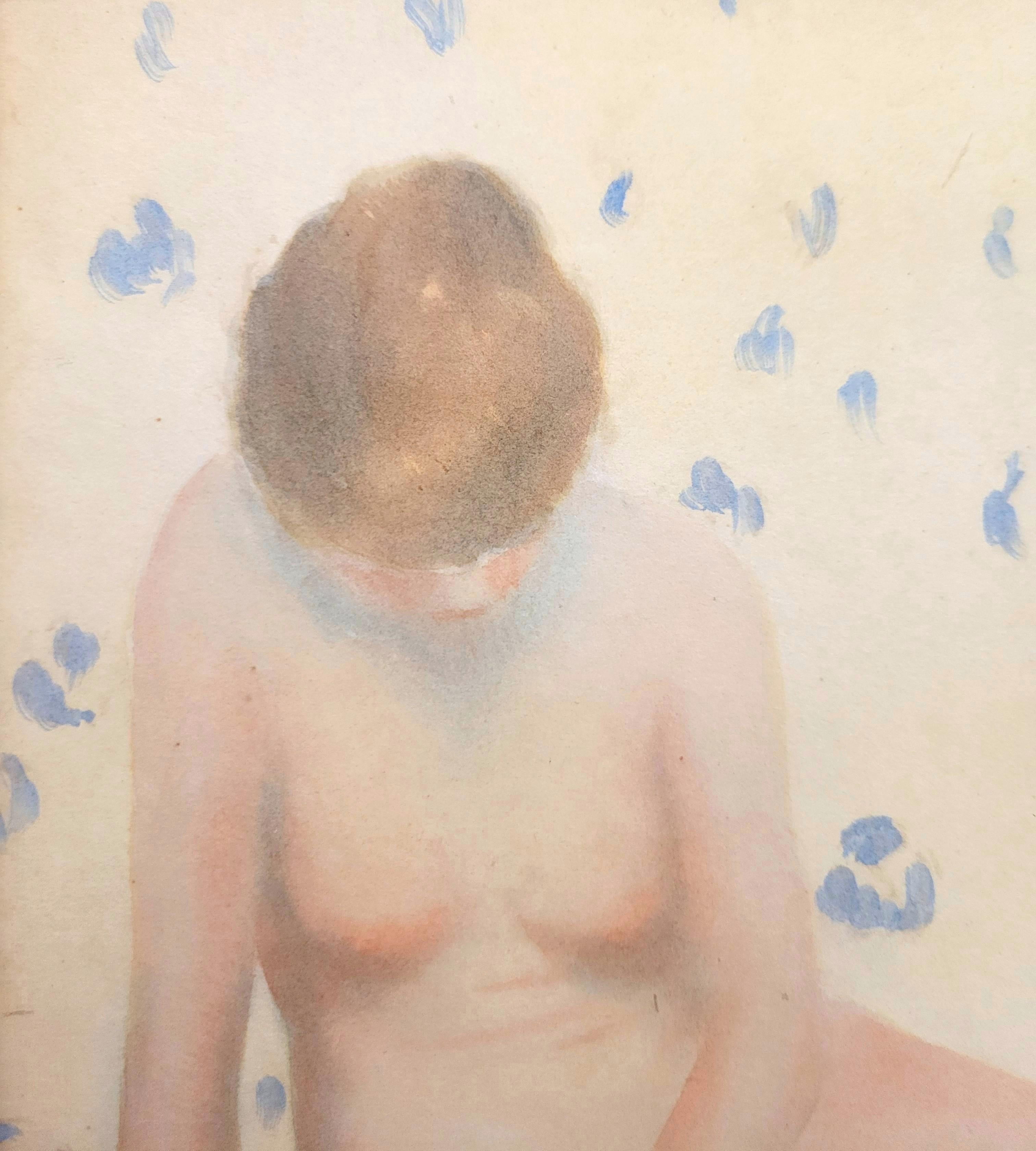 Poisson d'or /// James Roy Hopkins Intérieur nu Papier peint aquarelle Henri Matisse en vente 12