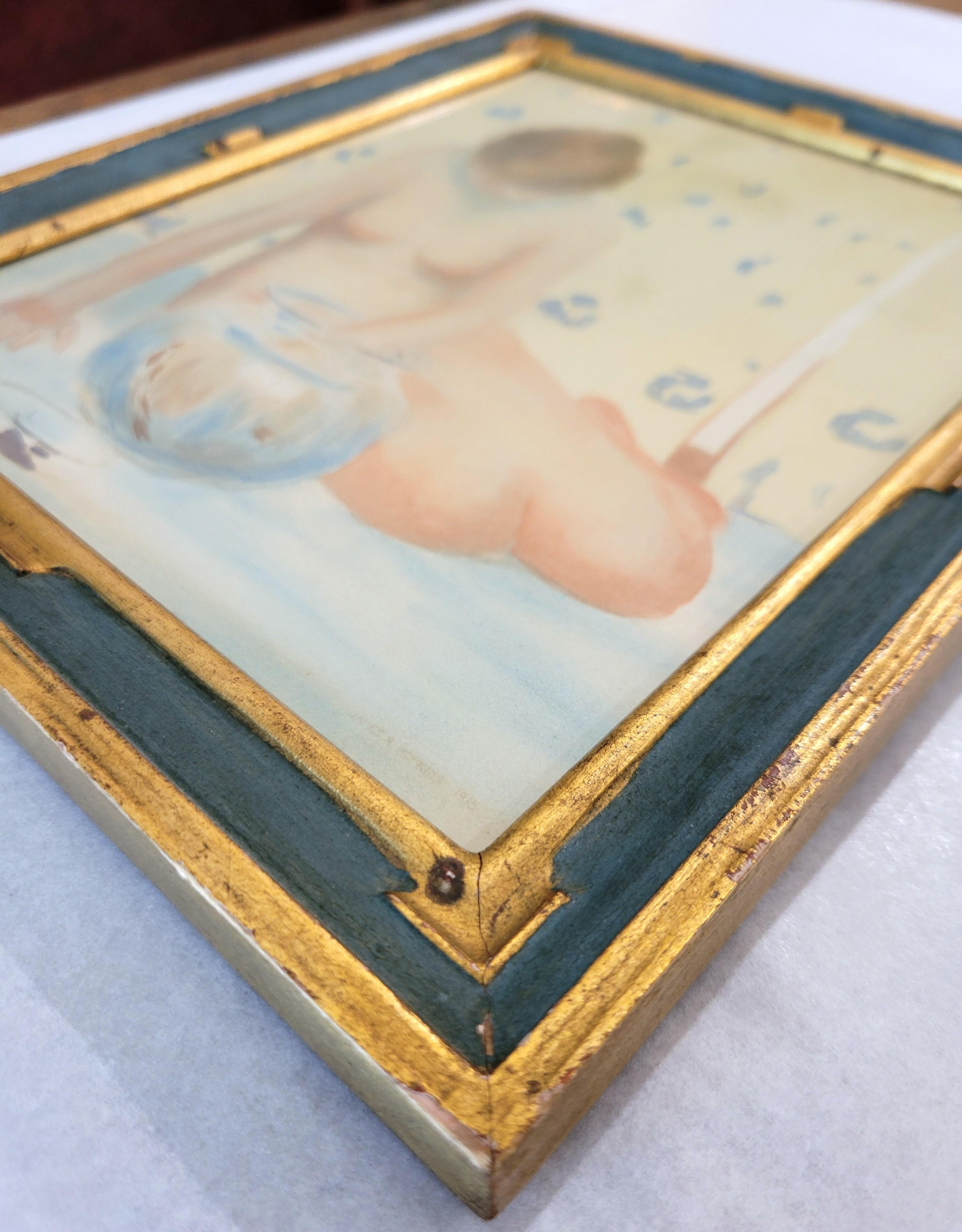 Poisson d'or /// James Roy Hopkins Intérieur nu Papier peint aquarelle Henri Matisse en vente 18