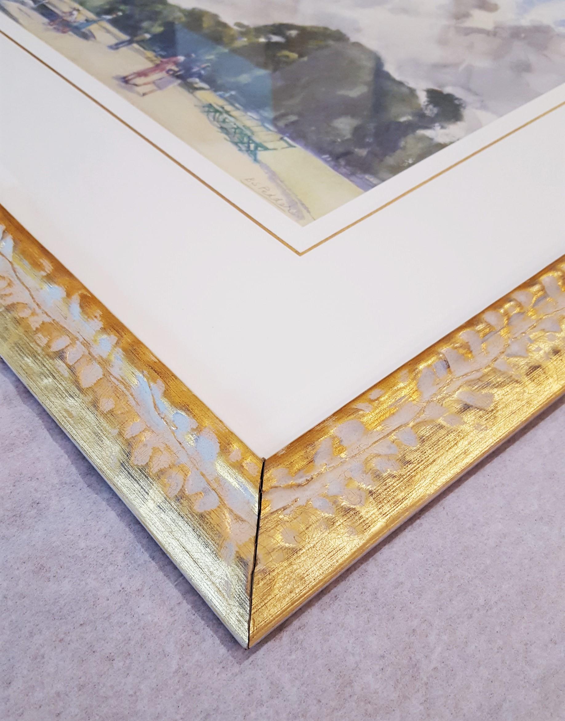 El Estanque Redondo, Jardines de Kensington, Londres /// Mujer Artista Acuarela Británica en venta 13