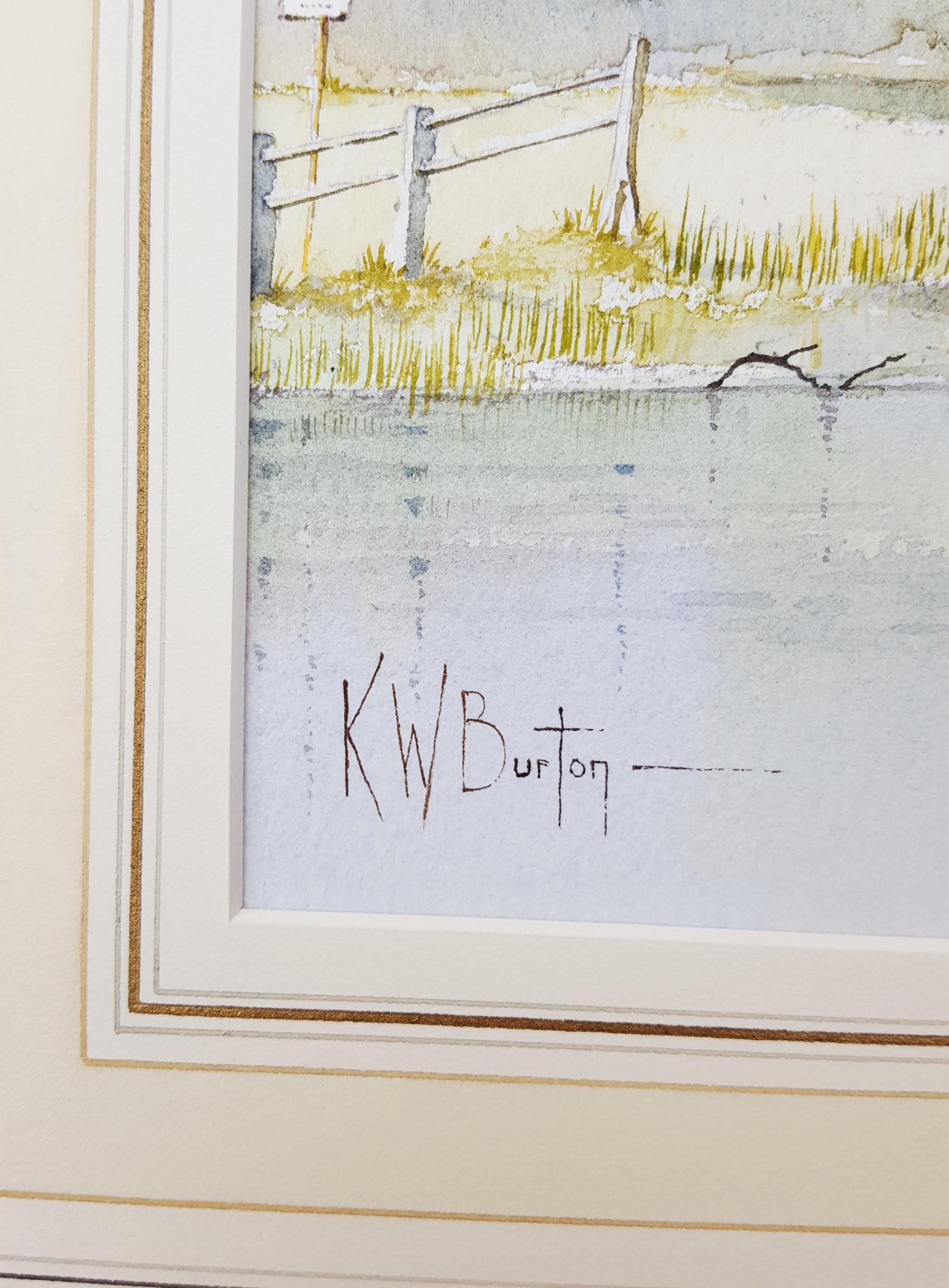 Vicino a Grassington, West Yorkshire, Regno Unito /// Chiesa inglese contemporanea ad acquerello in vendita 4