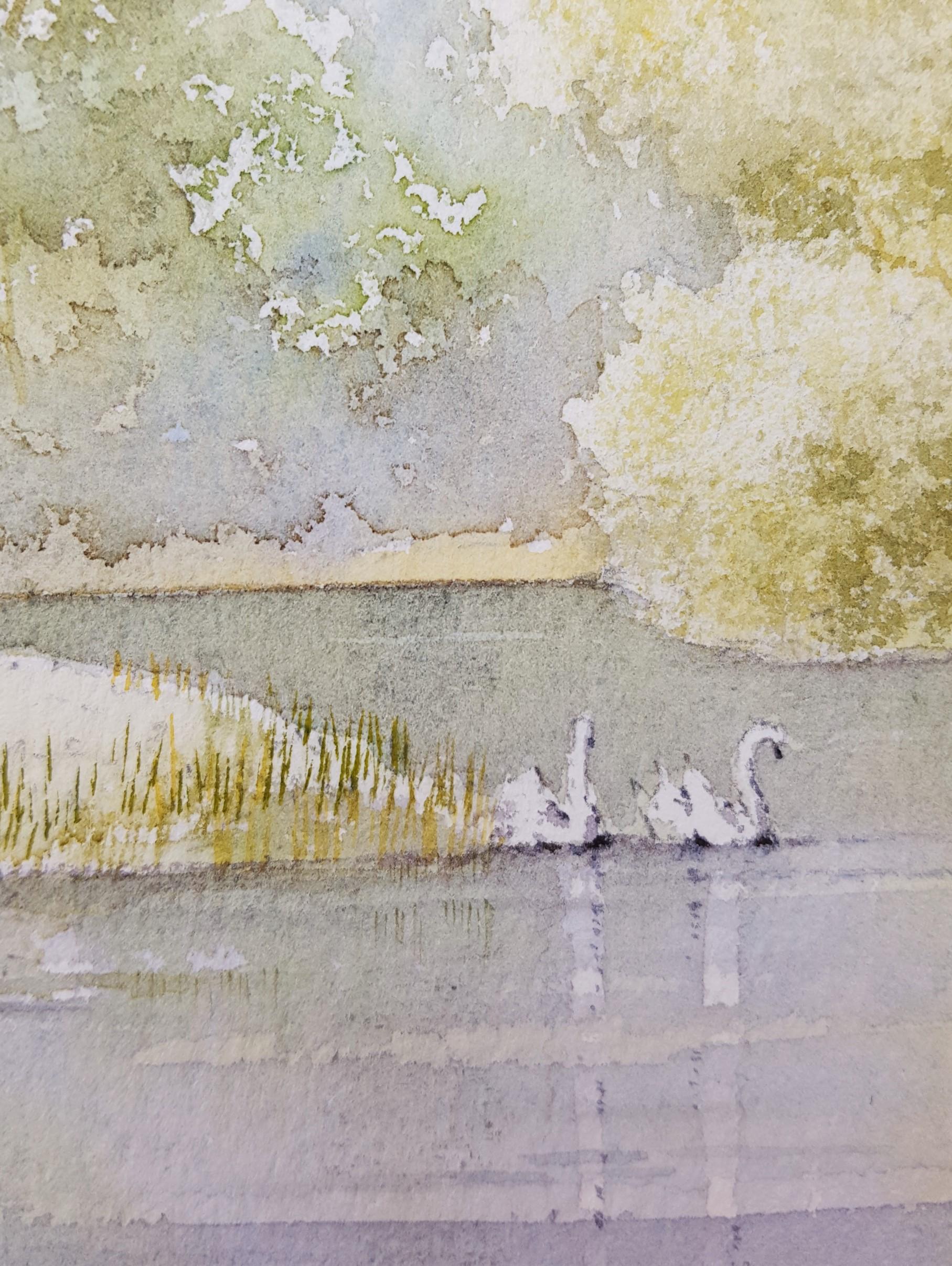 Vicino a Grassington, West Yorkshire, Regno Unito /// Chiesa inglese contemporanea ad acquerello in vendita 8