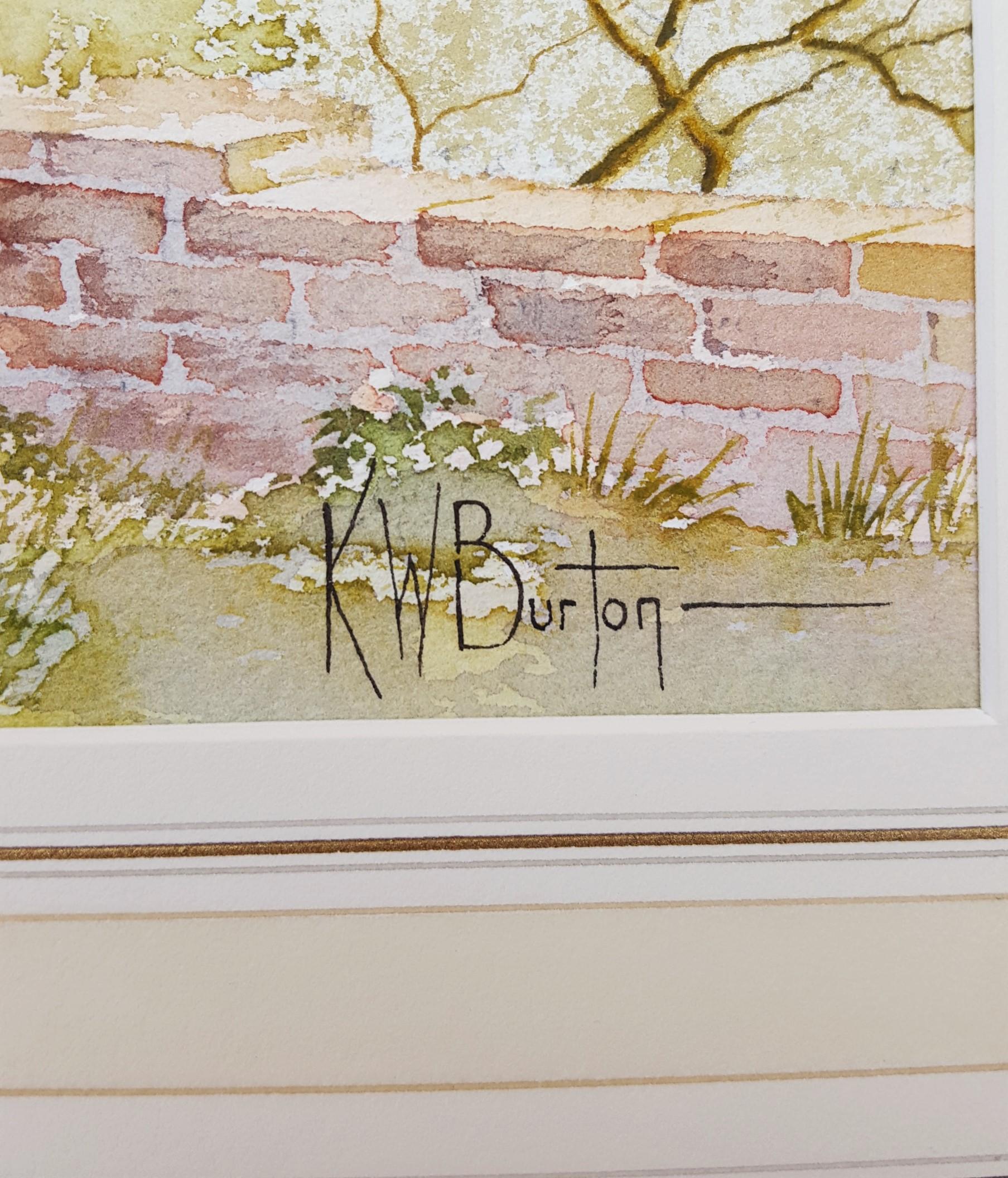 Naunton, Gloucestershire, UK /// Scène de village en aquarelle britannique contemporaine en vente 10