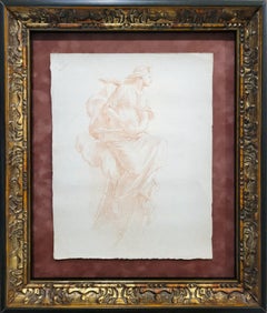 La Femme Muse /// Allegorical Symbolism Romantic Old Masters European Drawing