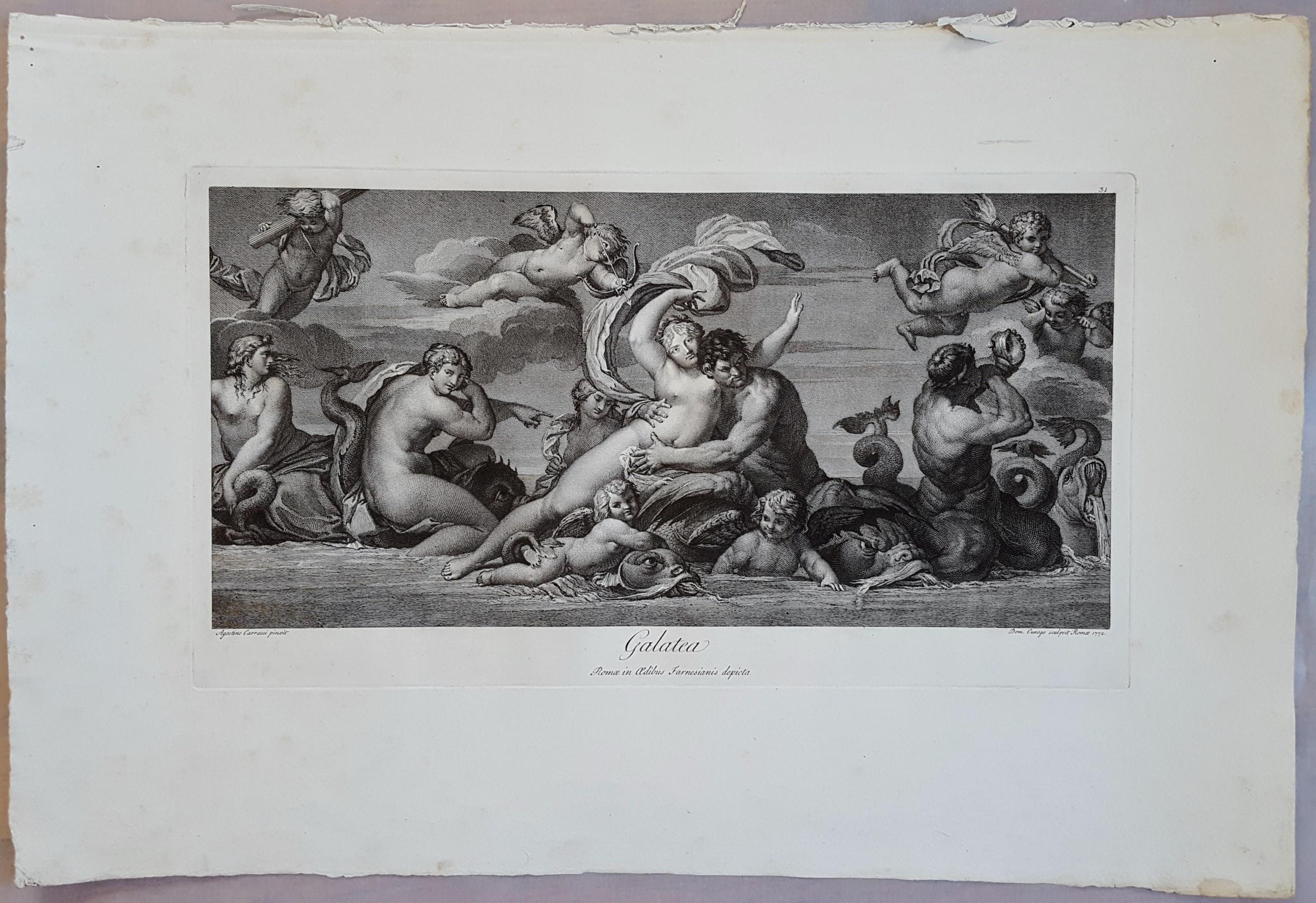 (Triumph of) Galatea - Print by Domenico Cunego