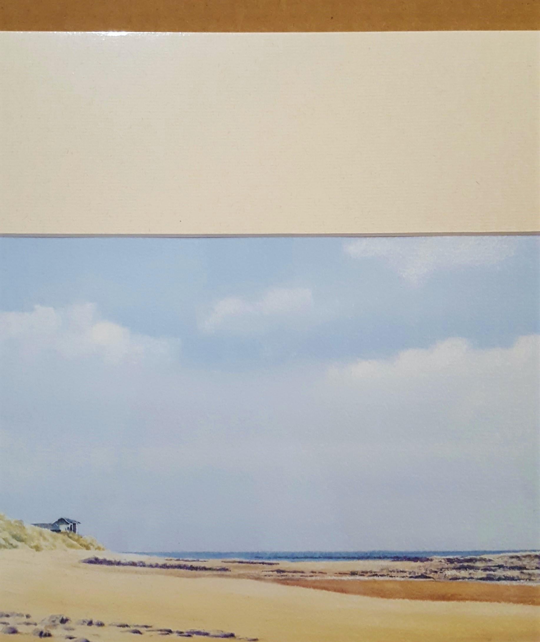 Beach House /// Contemporary Female Artist Landscape Watercolor Ocean Shore Art For Sale 5
