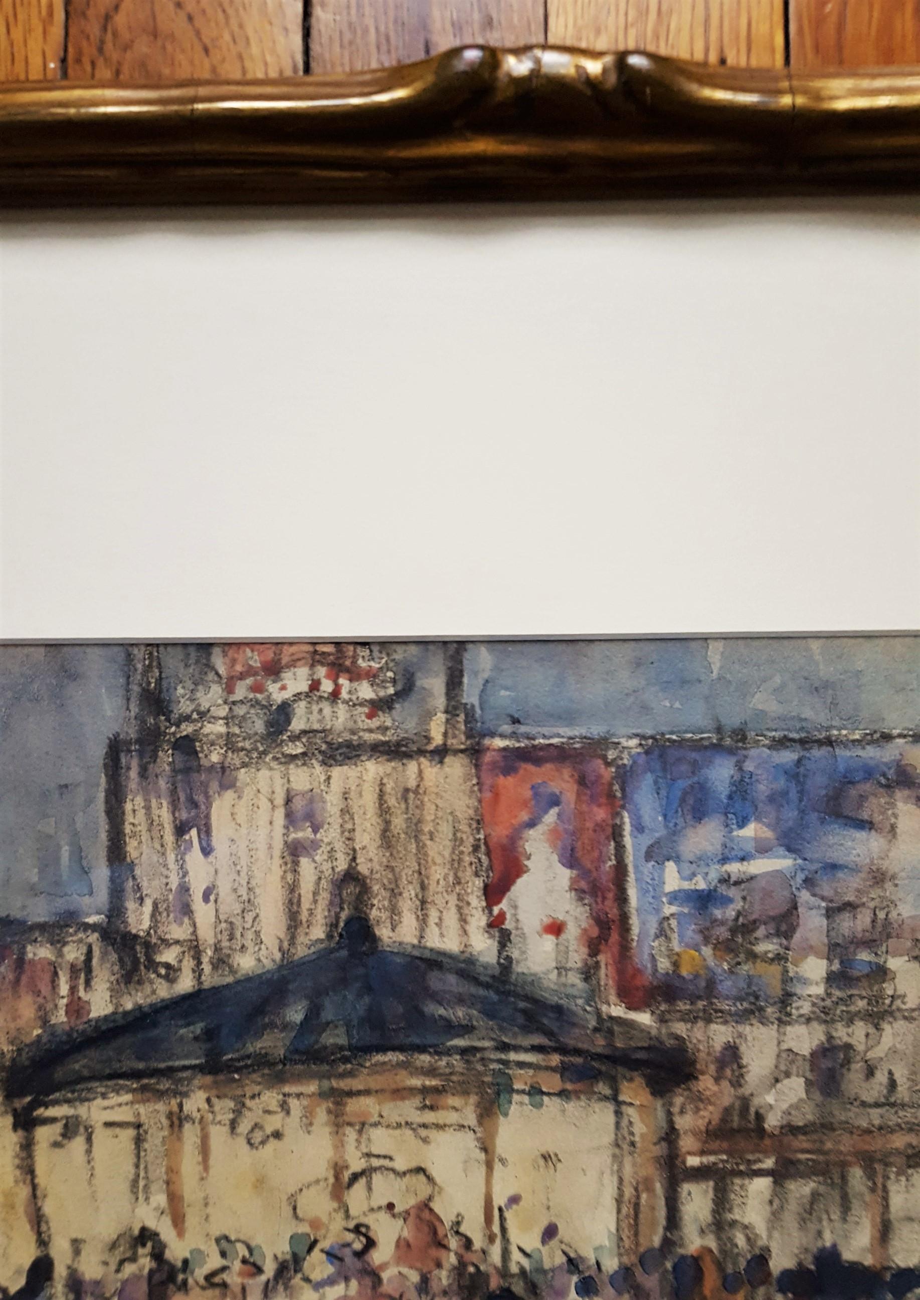 Scène de rue à Paris /// Modern British Watercolor France City Scene Impressionism en vente 2