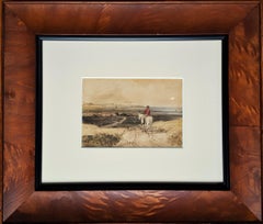 Horseman Overlooking Village