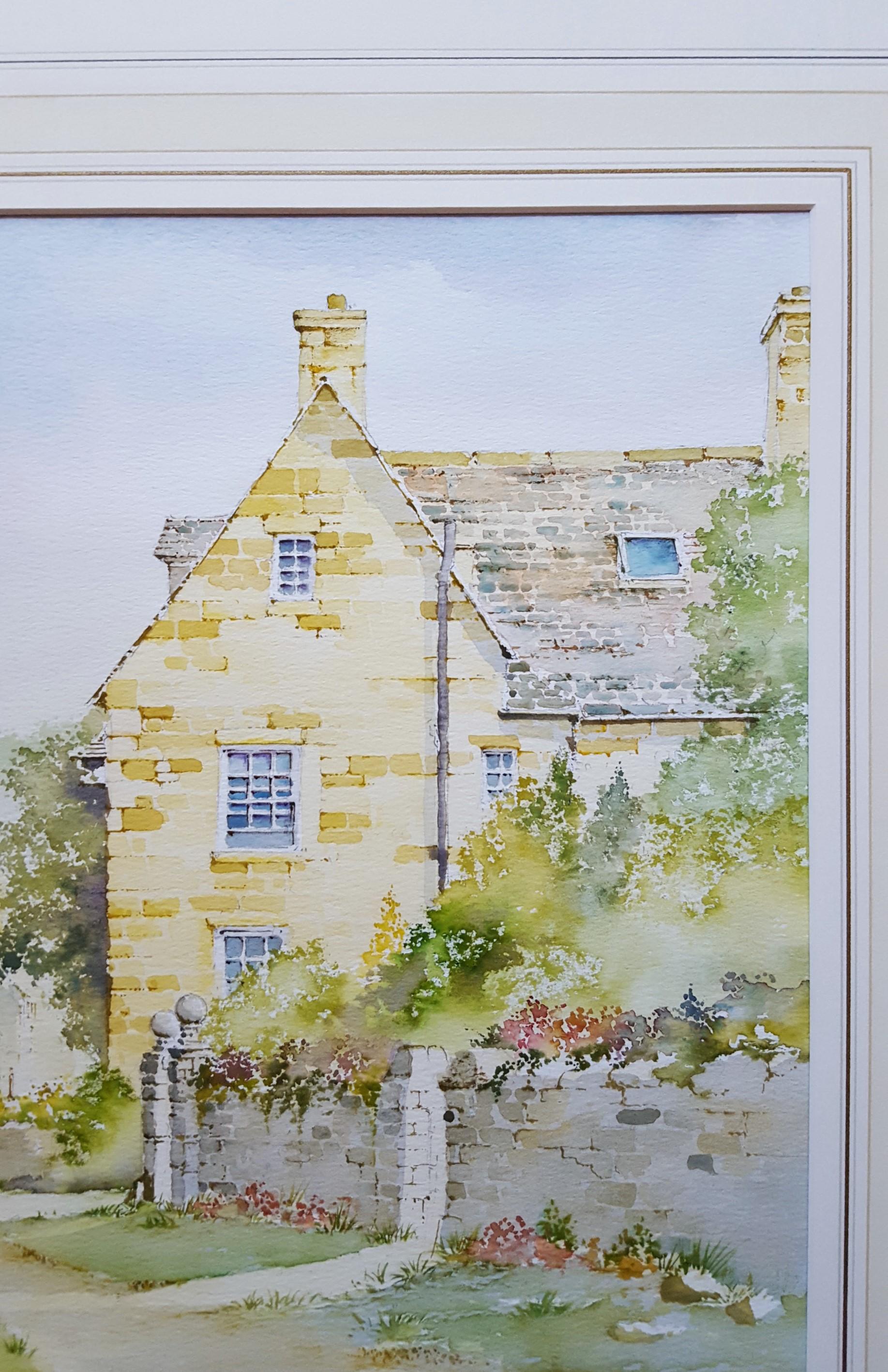 Broadway, Worcestershire /// Contemporary British Watercolor City Scene Village For Sale 2