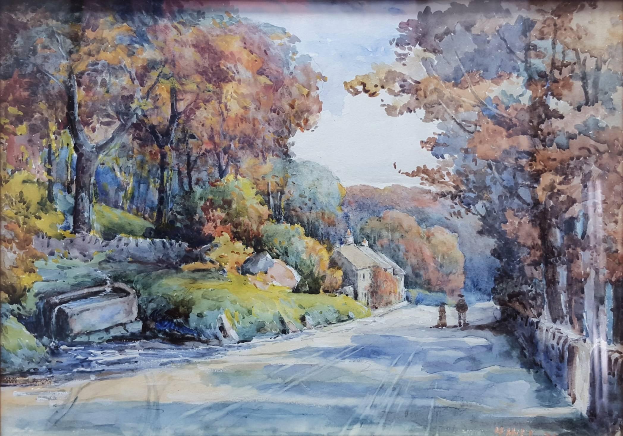 H. Hill Landscape Art - The Road to Penrith