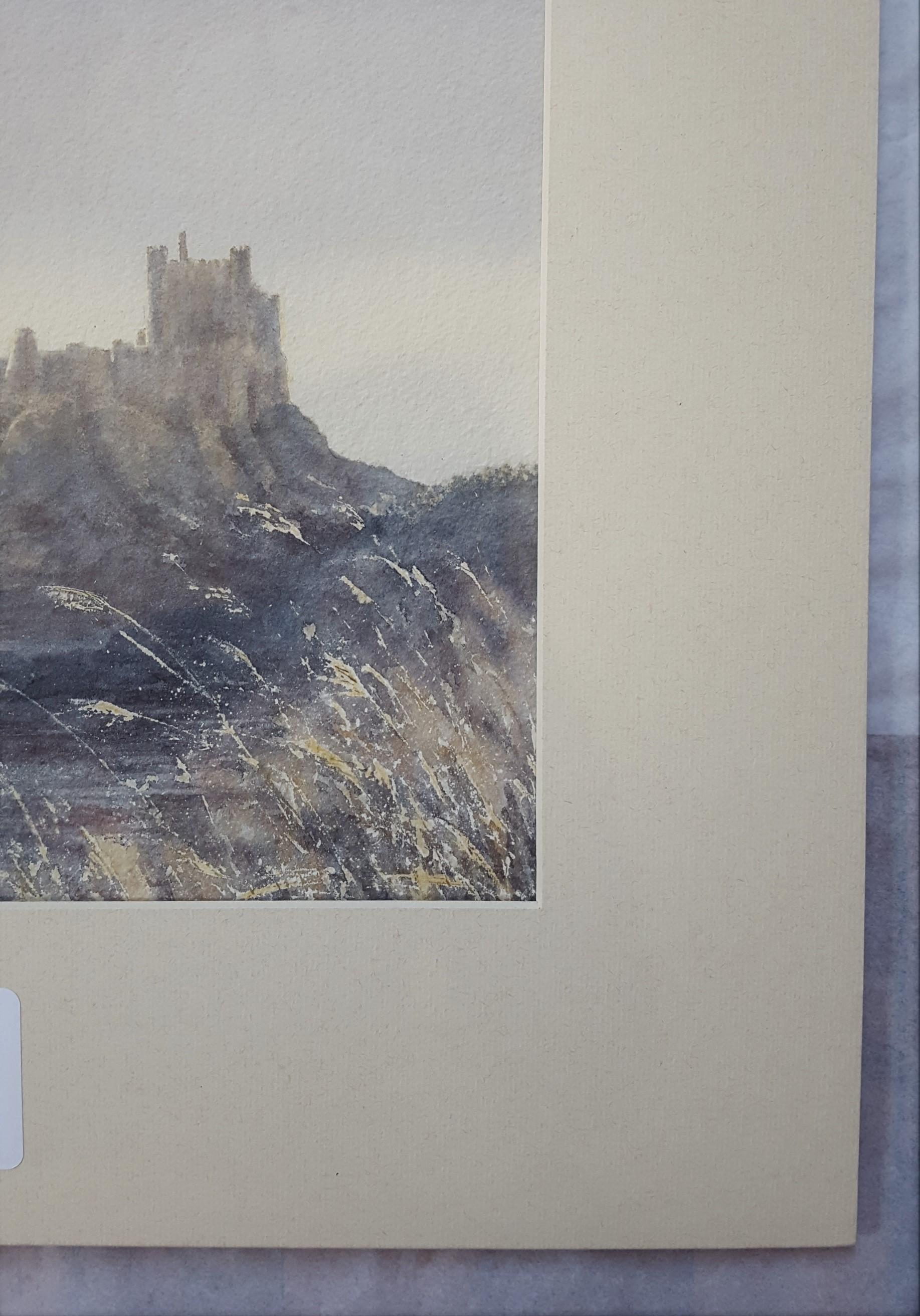 Bamburgh Castle Sonnenaufgang, Northumberland /// Zeitgenössische Künstlerin Britisch  im Angebot 2