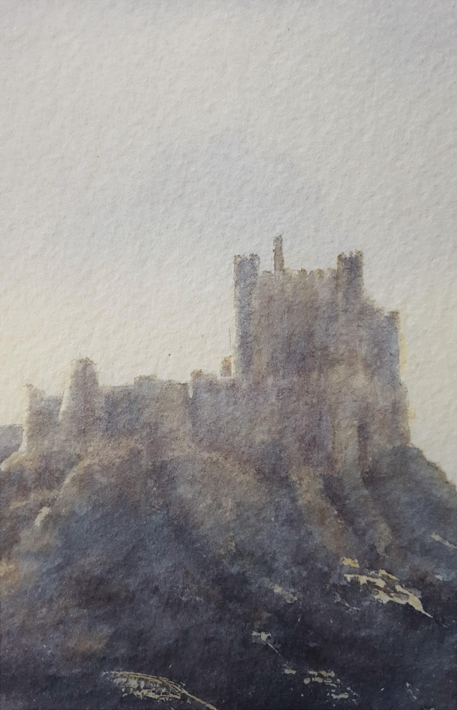 Bamburgh Castle Sonnenaufgang, Northumberland /// Zeitgenössische Künstlerin Britisch  im Angebot 6