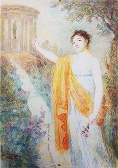 Porträt de Fanny Charrin /// Französisch-impressionistisches Jugendstil, Lady Woman Girl, Porträt