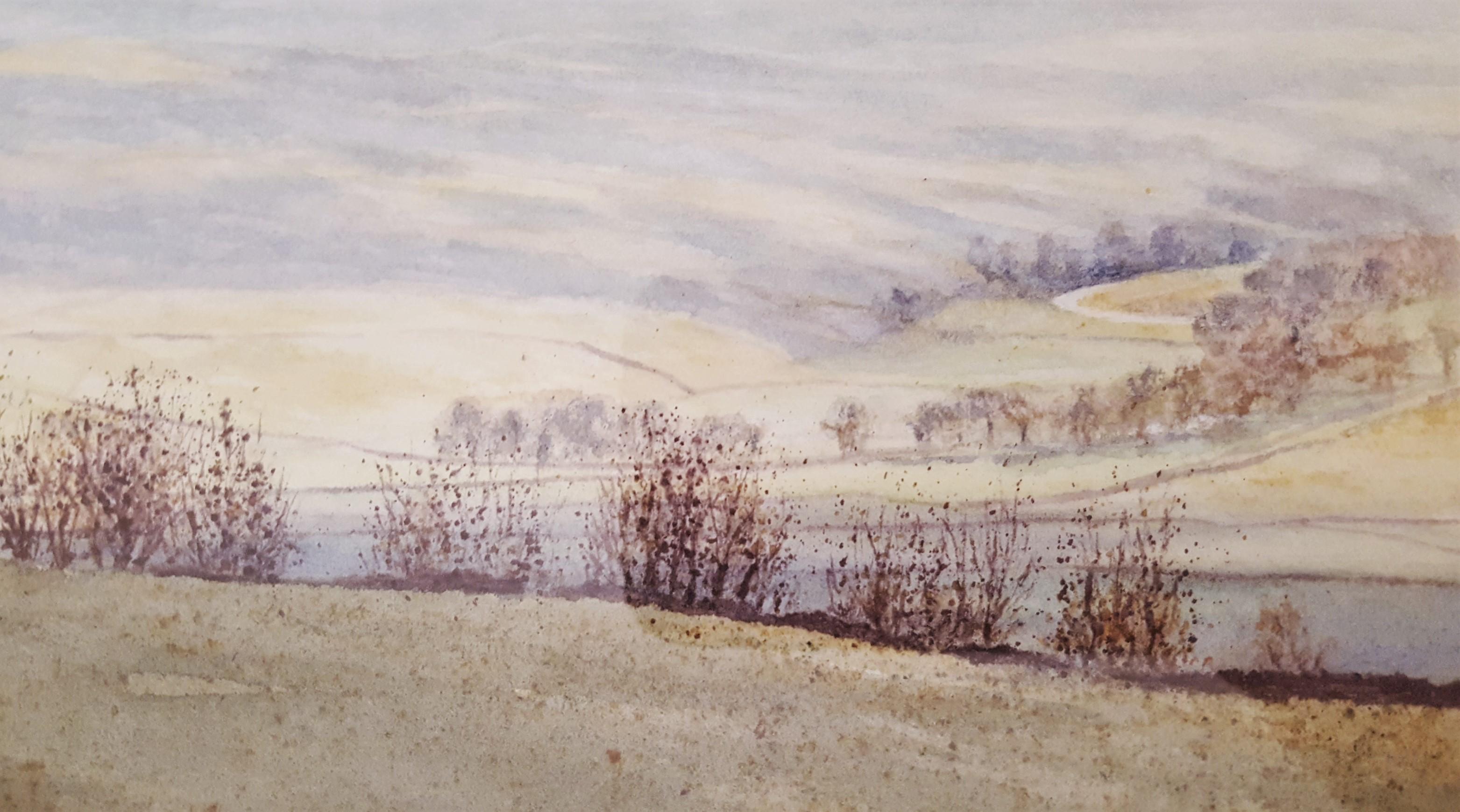Knarsdale, South Tyne Valley, UK /// Contemporary Watercolor Female Artist Art For Sale 7