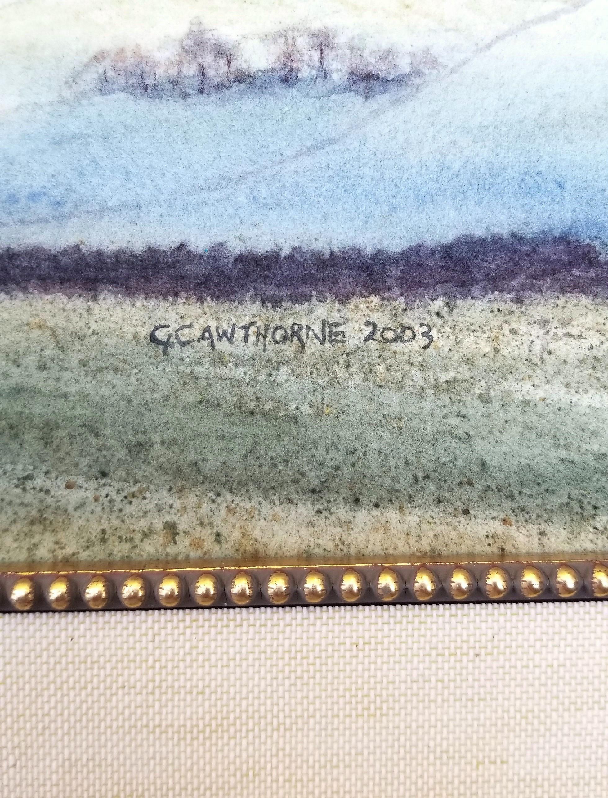 Knarsdale, South Tyne Valley, Regno Unito /// Acquerello contemporaneo di un'artista femminile in vendita 3