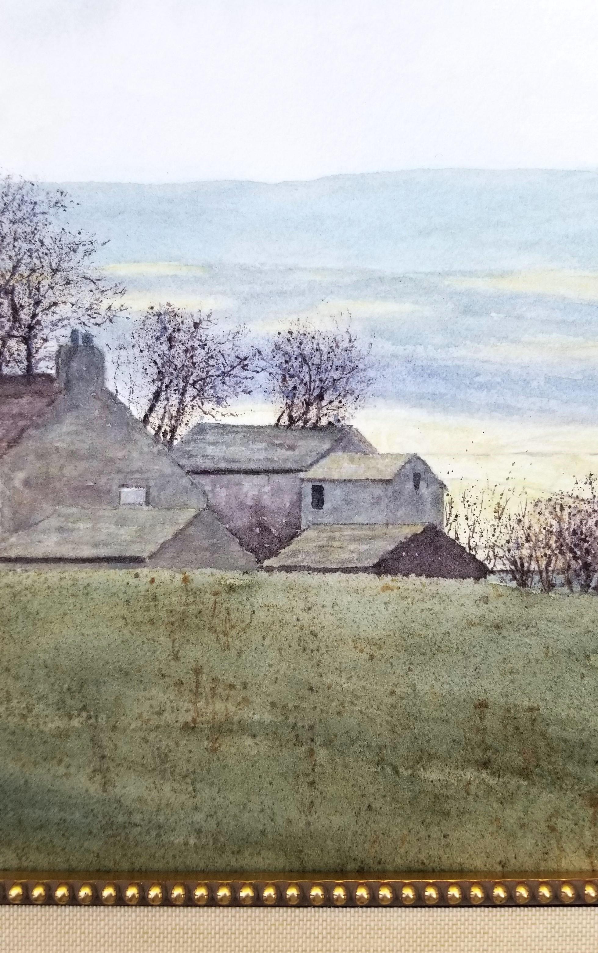 Knarsdale, South Tyne Valley, Regno Unito /// Acquerello contemporaneo di un'artista femminile in vendita 4