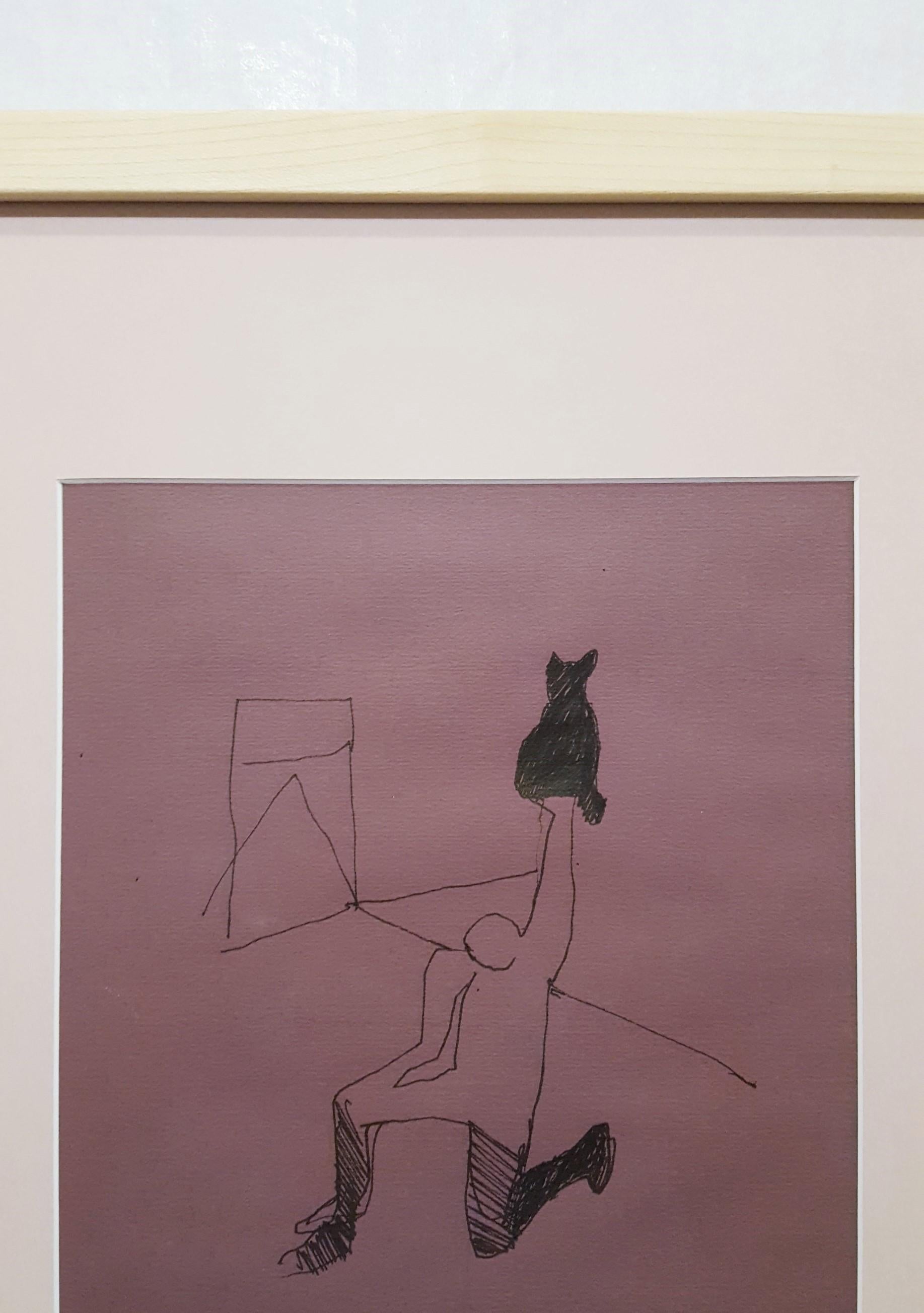 Untitled (Man with Black Cat) 2