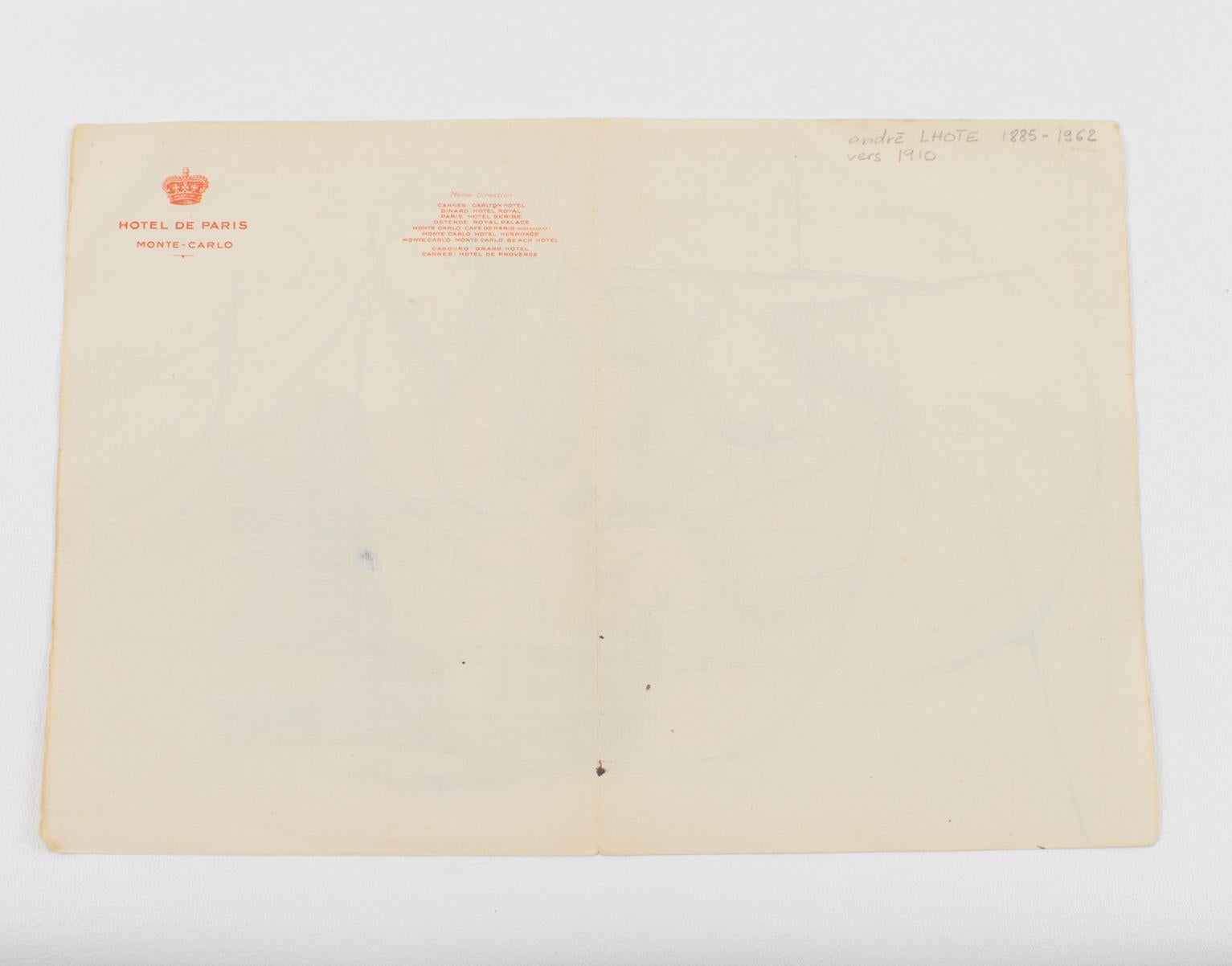André Lhote Kubistische Komposition Federzeichnung Gemälde um 1910 im Angebot 11