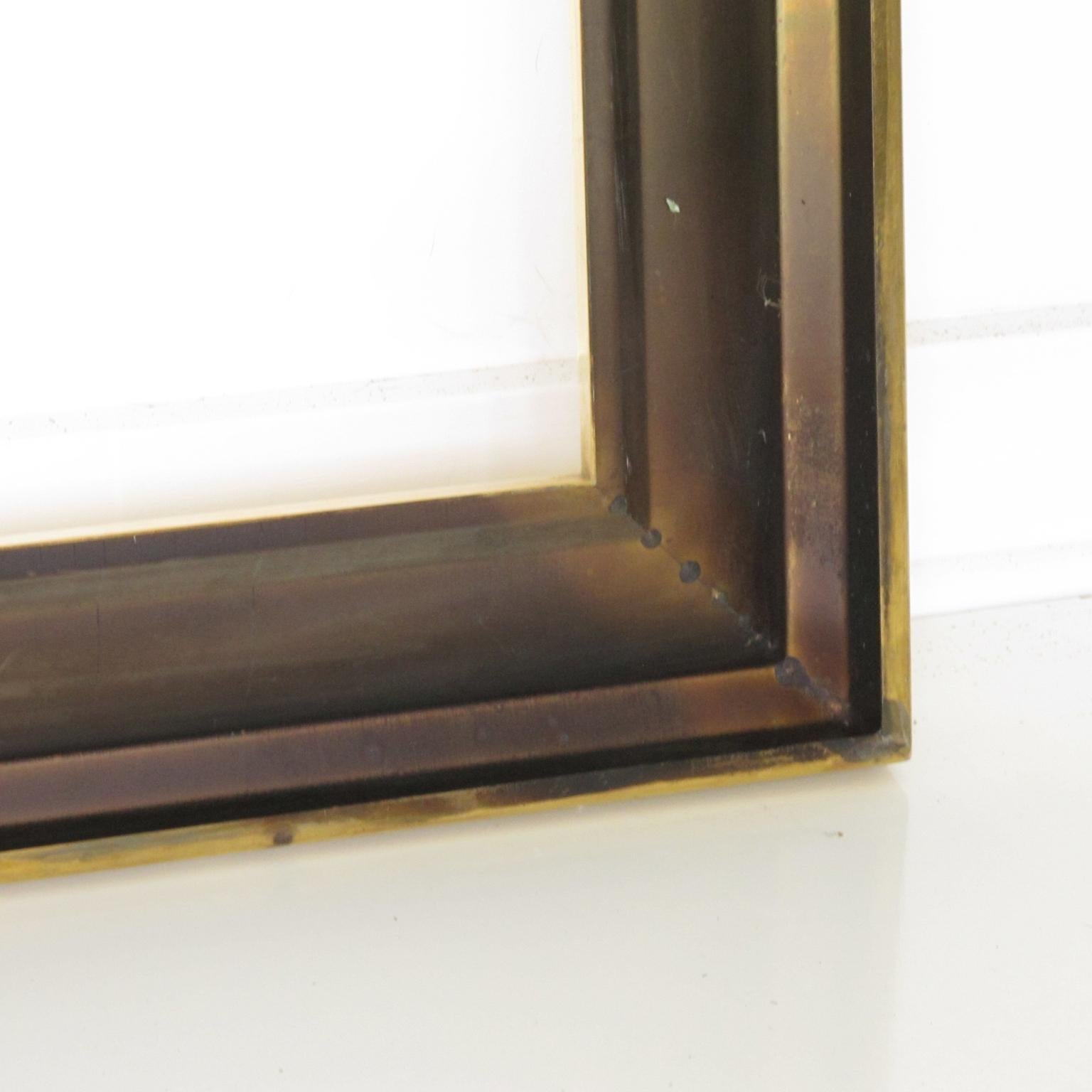 French Polished Brass Frame for Painting, Drawing or Mirror, 1940s For Sale 6