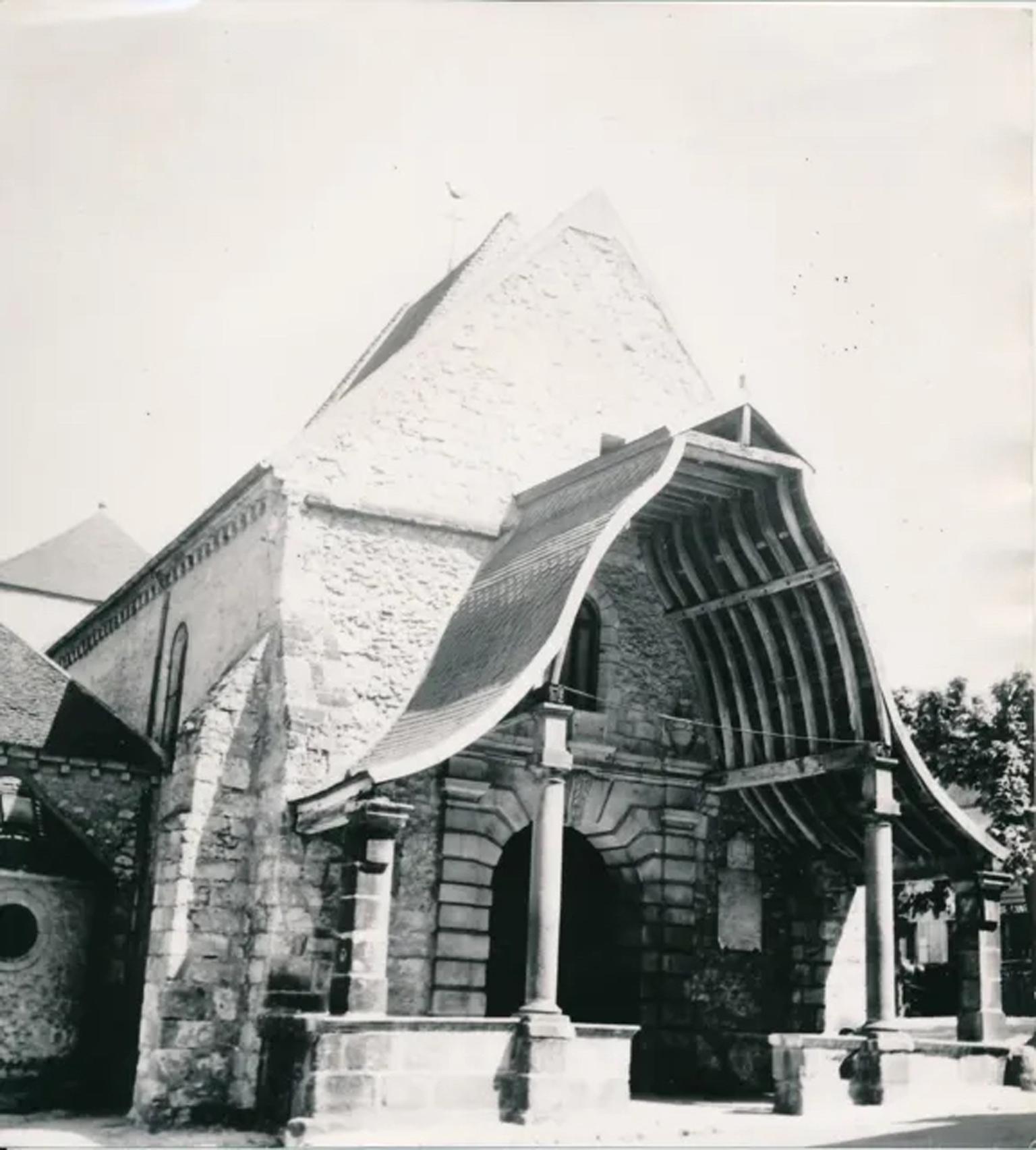 Bocetos de arquitectura Dibujo de estudio, Iglesia Romane en Francia por Maurice Lambert en venta 15
