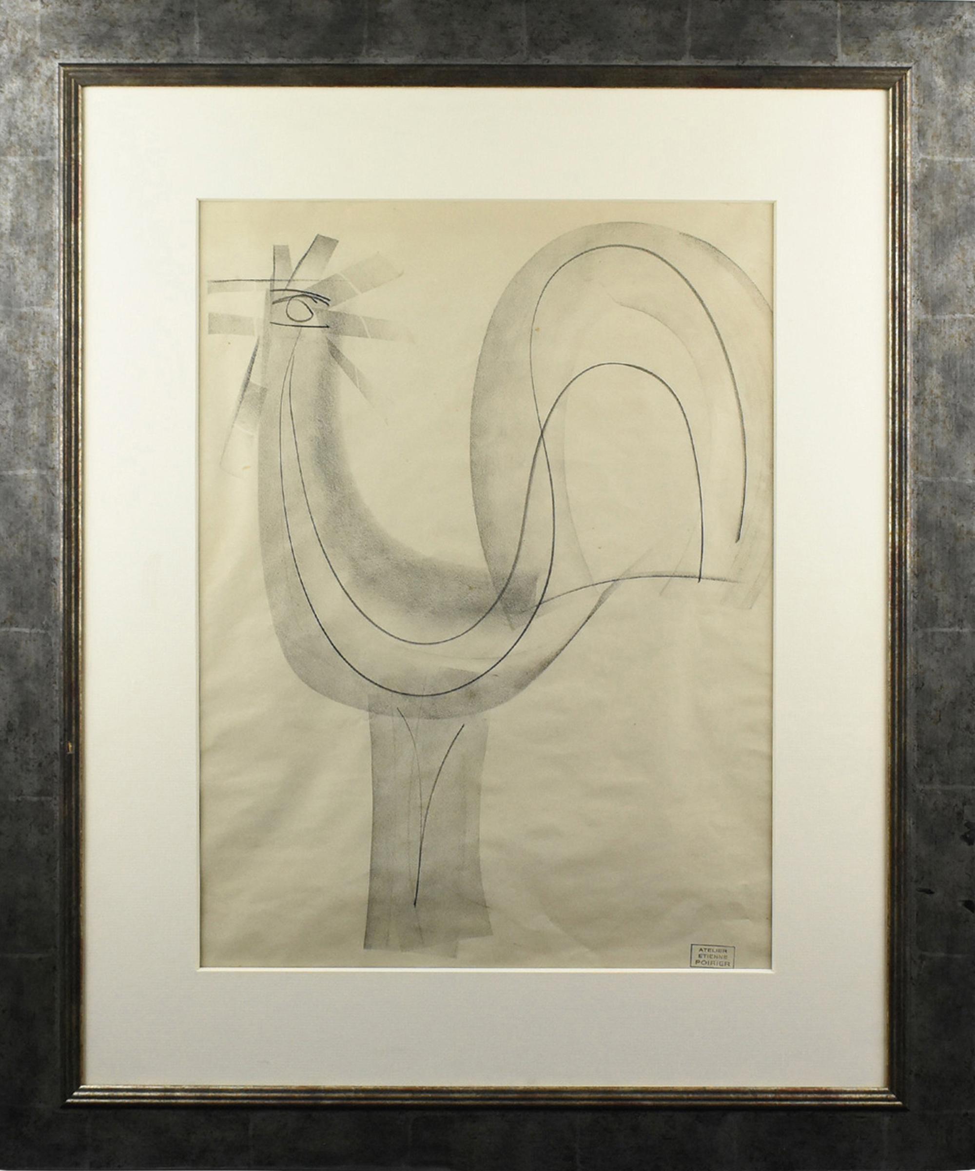 Framed Animal Drawings and Watercolors