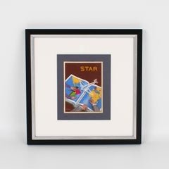 French Poster Study Aviation Illustration Gouache Drawing by C. Villars