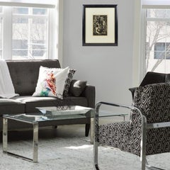 The Bathers, Wood-Engraving Drawing Lithograph by John Buckland-Wright