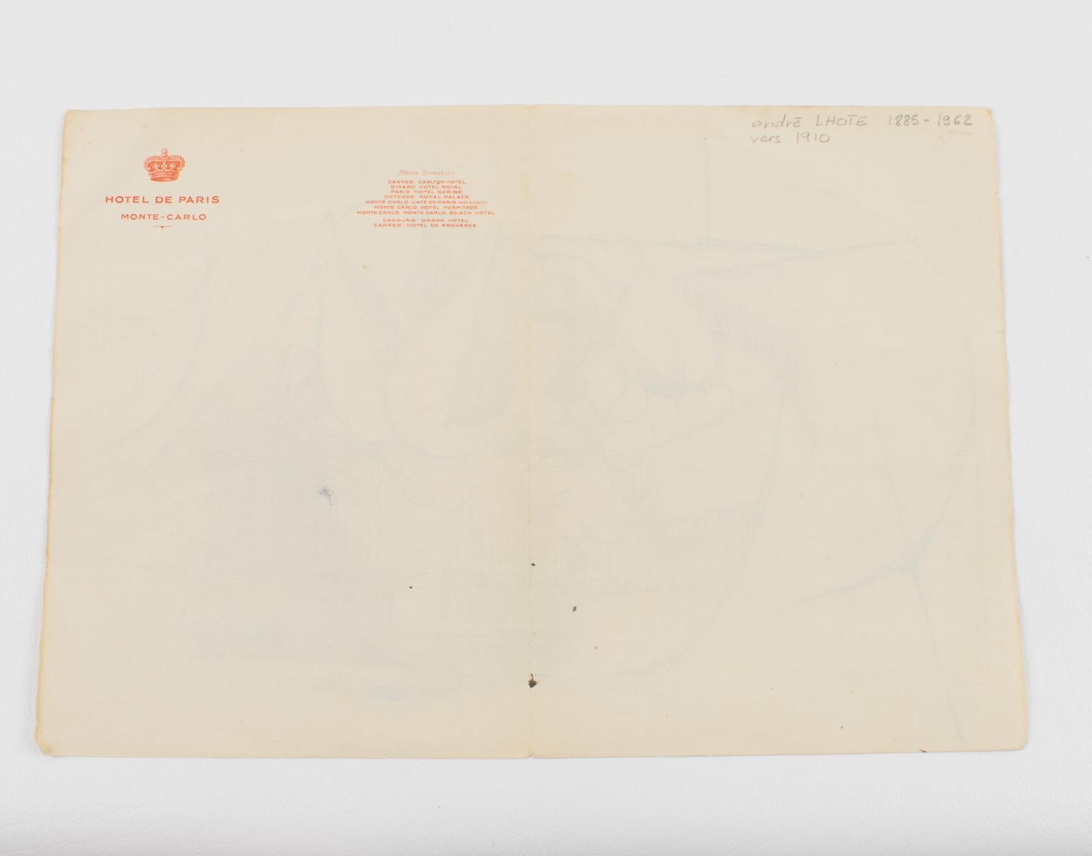 André Lhote Kubistische Komposition Federzeichnung Gemälde, um 1910 im Angebot 11