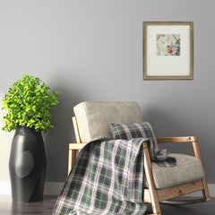 French Art Deco Fashion Illustration Ink & Watercolor Drawing by Edouard Halouze